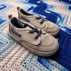 Carter's Beige Blaze2 Sneakers with Suede-like Material and Slip-on Design sz 7